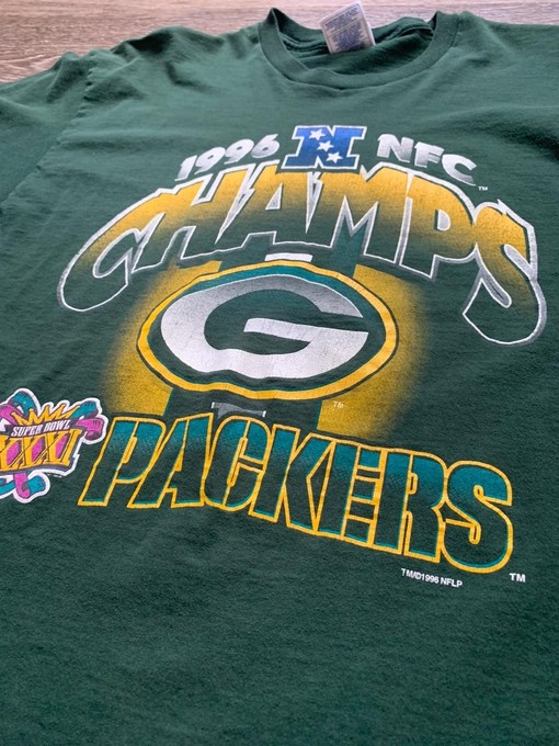 Pro Player Green Bay Packers NFC Champs Sweatshirt T-shirt - Vintage Style Retro NFL Shirts - Image 2