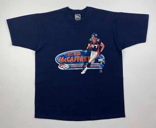 Pro Player Vintage Style 90s Ed Mccaffrey Denver Broncos Sweatshirt T-shirt, NCAA Football Teams Gifts for Fans