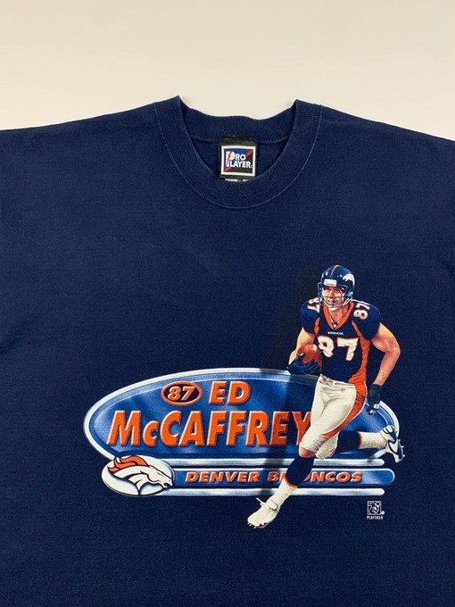 Pro Player Vintage Style 90s Ed Mccaffrey Denver Broncos Sweatshirt T-shirt, NCAA Football Teams Gifts for Fans - Image 2