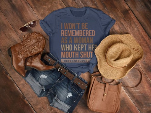 Proud Brown Skinned Girl Unisex Shirt, Melanin Queen Shades T-Shirt, Melanin Poppin Shirt, Girl Power Tee - Image 3