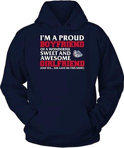 Proud Girlfriend 2021 Graduation Gift Shirt for Fans - Vintage Style Bulldogs Shirt for Gonzaga University Fans
