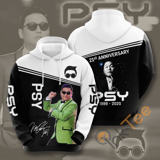 Psy USA Custom All Over Print Hoodie in 3D for Music Lovers