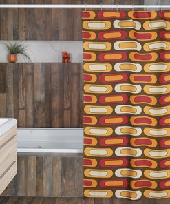 Psychedelic 60's 70's Retro Shower Curtain - Fun and Unique Bathroom Accessory