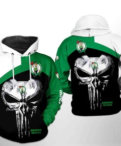 Punisher-inspired Boston Celtics NBA 3D Hoodie