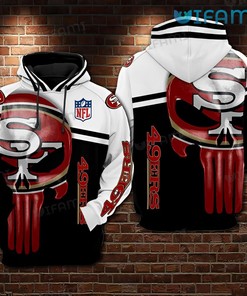 Punisher-inspired San Francisco 49ers NFL All-Over Print 3D Hoodie