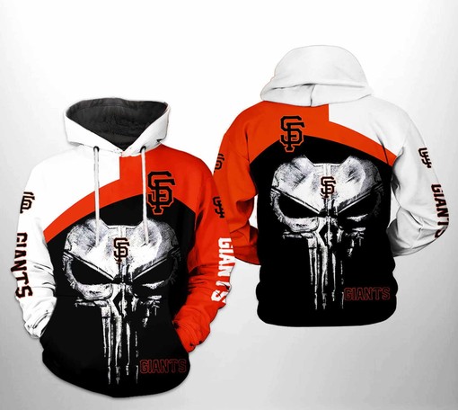 Punisher-inspired San Francisco Giants MLB 3D Hoodie