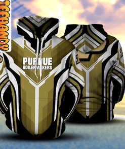Purdue Boilermakers Football Team Logo All Over Print 3D Hoodie with Design
