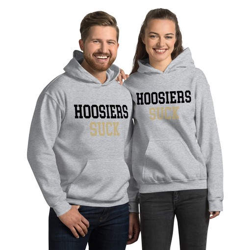 Purdue vs. Hoosiers Rivalry Sucks Hoodie Sweatshirt - College Shirts - Image 2