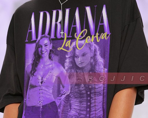 Purple ADRIANA LA CERVA Vintage Tshirt, Made Man Mafia Tee, Crime Series Tshirt, Drea de Matteo Fans, Retro 90s Sweater - Image 2