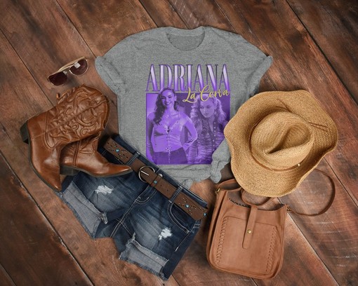 Purple ADRIANA LA CERVA Vintage Tshirt, Made Man Mafia Tee, Crime Series Tshirt, Drea de Matteo Fans, Retro 90s Sweater - Image 3