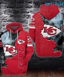 Put a Smile on Your Face with a Joker Hold Logo 3D Hoodie for Kansas City Chiefs Fans with All Over Print Design