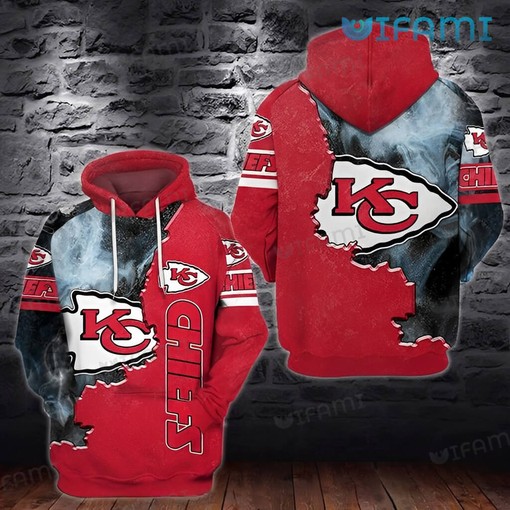 Put a Smile on Your Face with a Joker Hold Logo 3D Hoodie for Kansas City Chiefs Fans with All Over Print Design