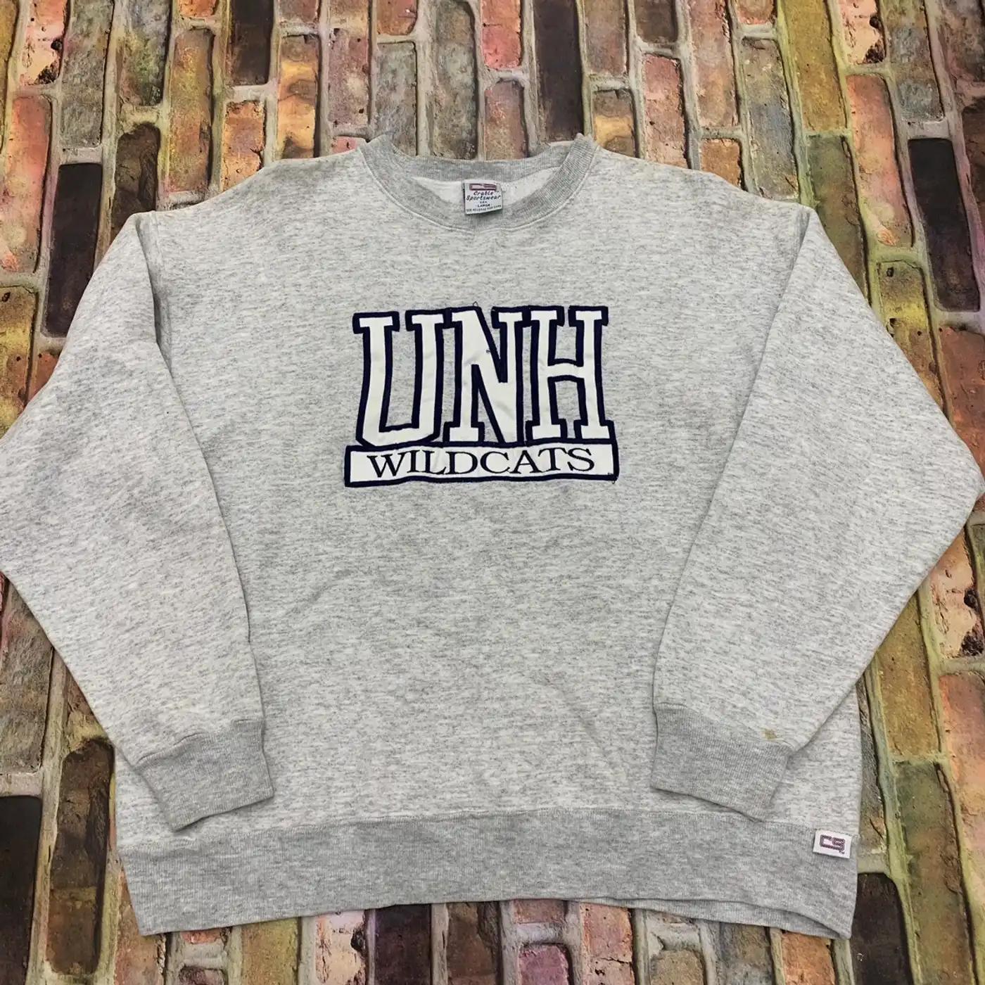Put on Your American Football Apparel and Support Unh Wildcats with Vintage Style