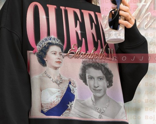 QUEEN ELIZABETH Vintage Sweatshirt - Tribute to the Forever Queen with Classic Movie T-Shirts - Image 4