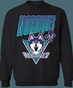 Quebec Nordiques WOLF Vintage NHL Sweatshirt Hoodie T-Shirt - Hockey Fan Apparel