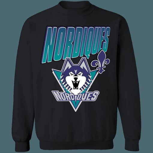 Quebec Nordiques WOLF Vintage NHL Sweatshirt Hoodie T-Shirt - Hockey Fan Apparel