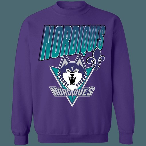 Quebec Nordiques WOLF Vintage NHL Sweatshirt Hoodie T-Shirt - Hockey Fan Apparel - Image 2