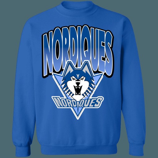 Quebec Nordiques Wolf Concept Retro NHL Sweatshirt Hoodie T-Shirt - Hockey Fan Gift - Image 3
