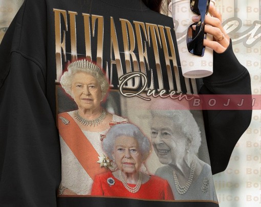 Queen Elizabeth II Retro Sweatshirt - Stylish Vintage Sweatshirt for Movie Shirts for Men - Image 4