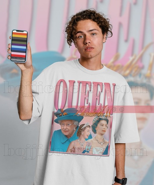 Queen Elizabeth RIP Tribute Tee - Forever Homage Tshirt for Fans - Retro 90s Queen Elizabeth Quotes Shirt
