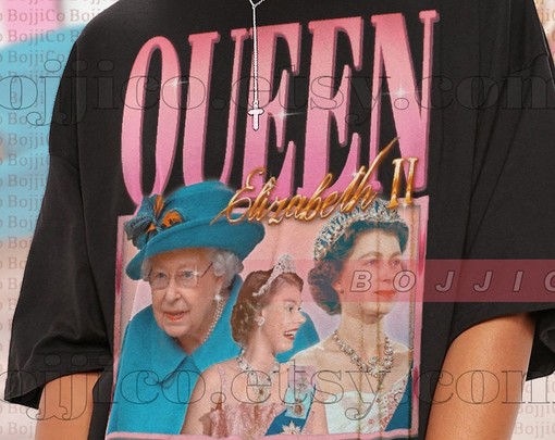 Queen Elizabeth RIP Tribute Tee - Forever Homage Tshirt for Fans - Retro 90s Queen Elizabeth Quotes Shirt - Image 2