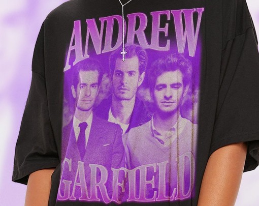 RETRO ANDREW GARFIELD Shirt, Film T-shirt for Movie Fans, Andrew Garfield Homage Tshirt, Andrew Garfield Merch Gift - Image 2