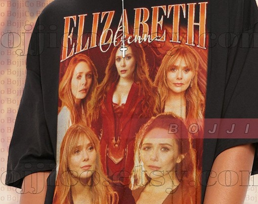 RETRO ELIZABETH OLSEN Tee - Vintage Tribute Tshirt for Fans - Scarlet Witch 90s Shirt with Elizabeth Actress Quote - Image 2