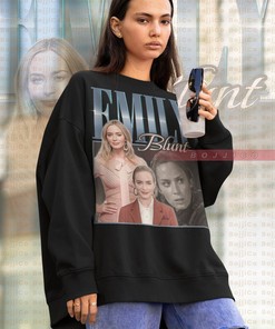 RETRO EMILY BLUNT Homage Sweatshirt - Vintage Tee for Fans - Retro 90s Emily Blunt Quotes Sweater