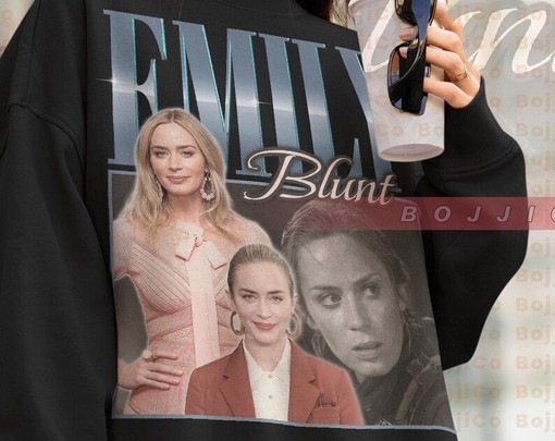 RETRO EMILY BLUNT Homage Sweatshirt - Vintage Tee for Fans - Retro 90s Emily Blunt Quotes Sweater - Image 4