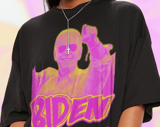 RETRO JOE BIDEN Shirt - 90s Political T-Shirt, Classic Movie T Shirt - Image 2