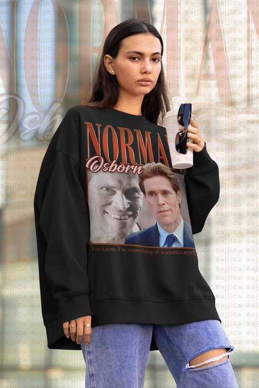 RETRO NORMAN OSBORN Homage Sweatshirt: Vintage Movie Shirt for Fans of Classic Films