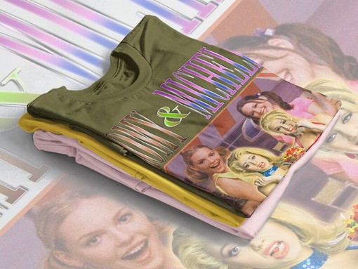RETRO Romy and Michele's Vintage Reunion Tee, High School Photo Shirts, 90s Retro Merchandise, American Teen Movie - Image 4
