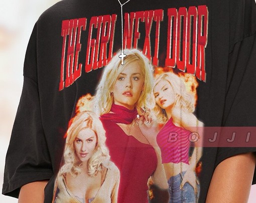RETRO The Girl Next Door Vintage Homage T-Shirt, Elisha Cuthbert and Emile Hirsch Movie Fan Merchandise - Image 2