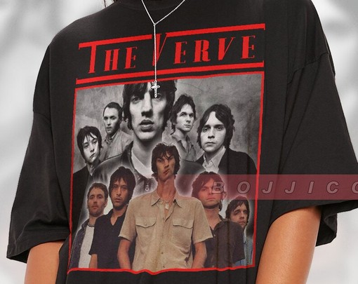 RETRO The Verve Vintage and Homage T-Shirt, Fan Merchandise for Men and Women, Music Band Tee - Image 2
