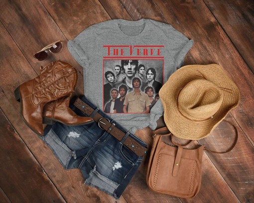RETRO The Verve Vintage and Homage T-Shirt, Fan Merchandise for Men and Women, Music Band Tee - Image 3