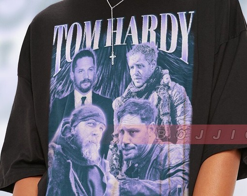 RETRO Tom Hardy Vintage and Homage T-Shirt, Movie Fan Merchandise, 90s Retro Sweaters - Image 2