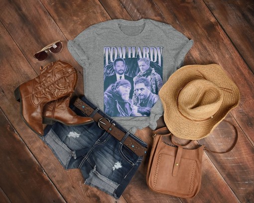 RETRO Tom Hardy Vintage and Homage T-Shirt, Movie Fan Merchandise, 90s Retro Sweaters - Image 3