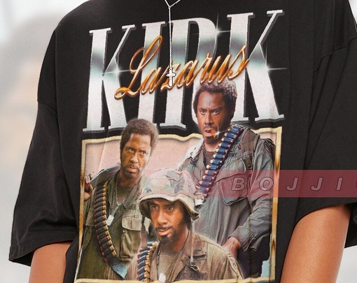 RETRO Tropic Thunder Kirk Lazarus Tee, Iron, Tony, Sherlock, and Les Grossman Tuggernuts Tee, Robert Downey Jr Shirt - Image 2