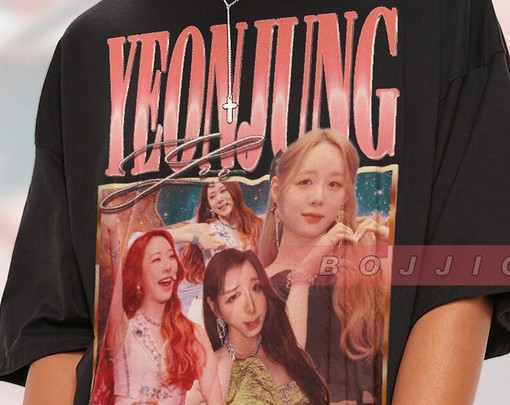 RETRO Yeonjung Homage Vintage Tee, Korean Singer Fan Merchandise, Retro 90s Sweater, Exy, Dawon, Yeureum. Dayoung - Image 2