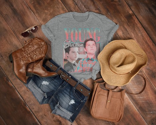 RETRO Young Sheldon Fan Tee, The Big Bang Theory Spin-off TV Show Shirt, Mary and Missy Cooper T-Shirt - Image 3