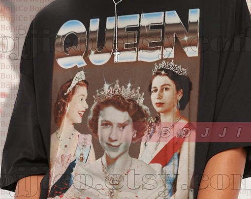 RIP QUEEN ELIZABETH Tee - Forever Homage Tshirt for Fans - Retro 90s Queen Elizabeth Quotes Shirt - Image 2