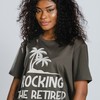 ROCKING THE RETIRED LIFE Tee, Retirement Gift Idea for Men and Women, Officially Retired Shirt