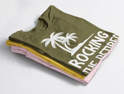 ROCKING THE RETIRED LIFE Tee, Retirement Gift Idea for Men and Women, Officially Retired Shirt - Image 4