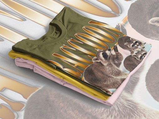 Raccoon Tanuki T-Shirt - Retro Style Tee with Funny Meme Gift for Racoon Lovers - Image 3
