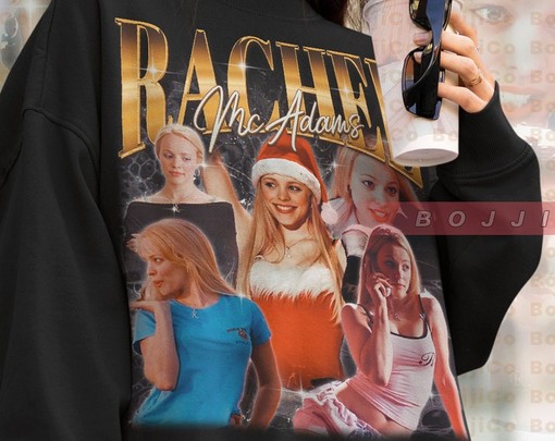 Rachel McAdams Retro 90s Sweater, Vintage Rachel McAdams Homage Sweatshirt, Actress Fan Tees, Rachel McAdams Movie Merch - Image 4