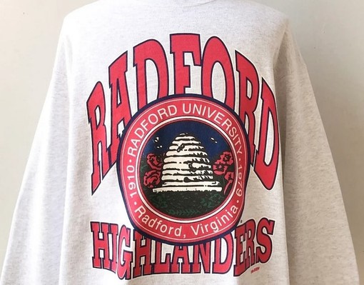 Radford University Highlanders Athletics Vintage Style Sweatshirt, Radford Crewneck - Image 2
