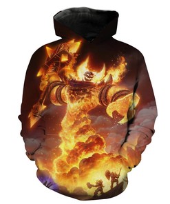 Ragnaros Raid in Classic Wow Custom 3D Printed Hoodie