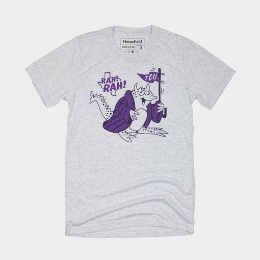 Rah! Rah! TCU Vintage Tee - Sport Shirts Girls Will Love, TCU Student Gifts Included
