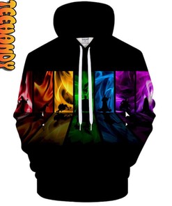 Rainbow Fire Pride Rainbow Print All Over Print 3D Hoodie with Design