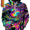 Rainbow Magma Unisex Rainbow Print All Over Print 3D Hoodie with Design